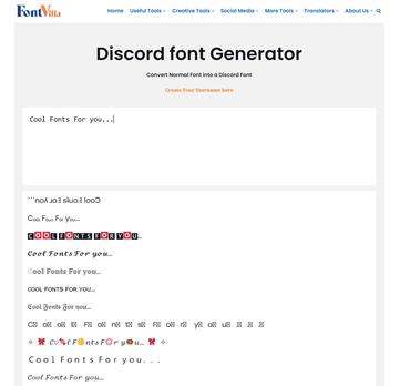Discord Fonts  Text generator, Discord, Generator