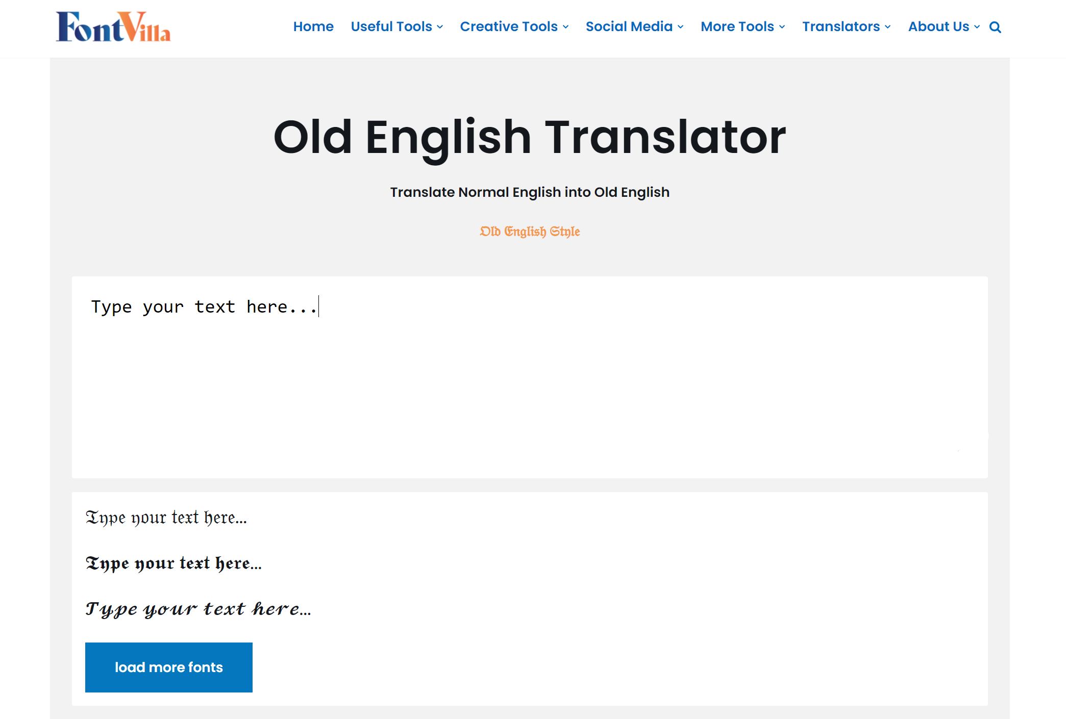 Old English Translator