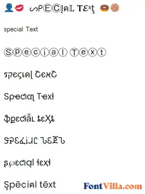 Special Text Generator