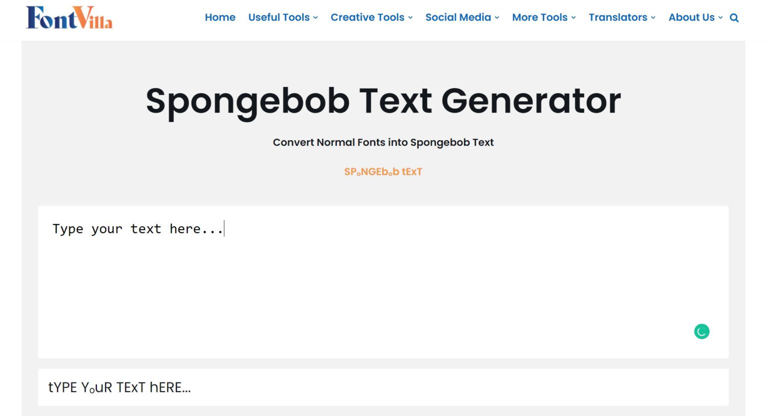 voice generator text to speech spongebob