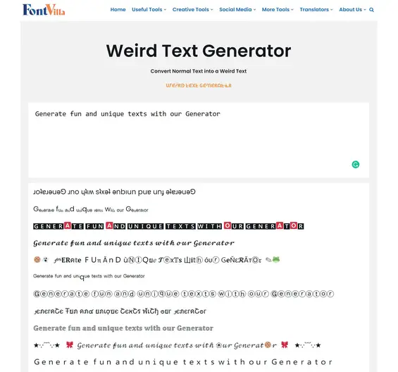 Contest take surfing Weird Text Generator (ｃσρ¥ & 𝓹𝐚Ｓ𝔱є) - FontVilla.com